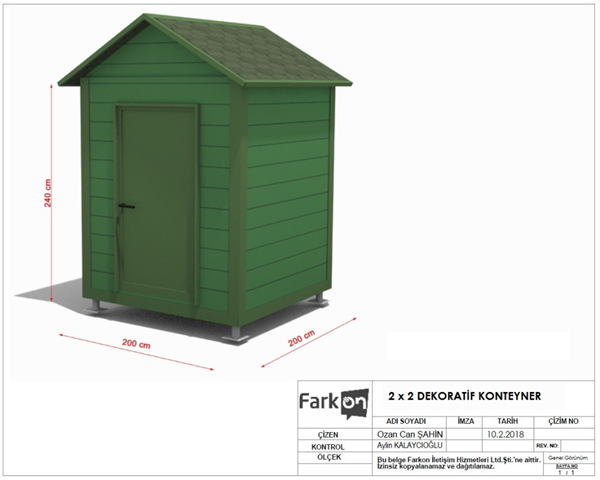 2x2m DEKORATİF KONTEYNER